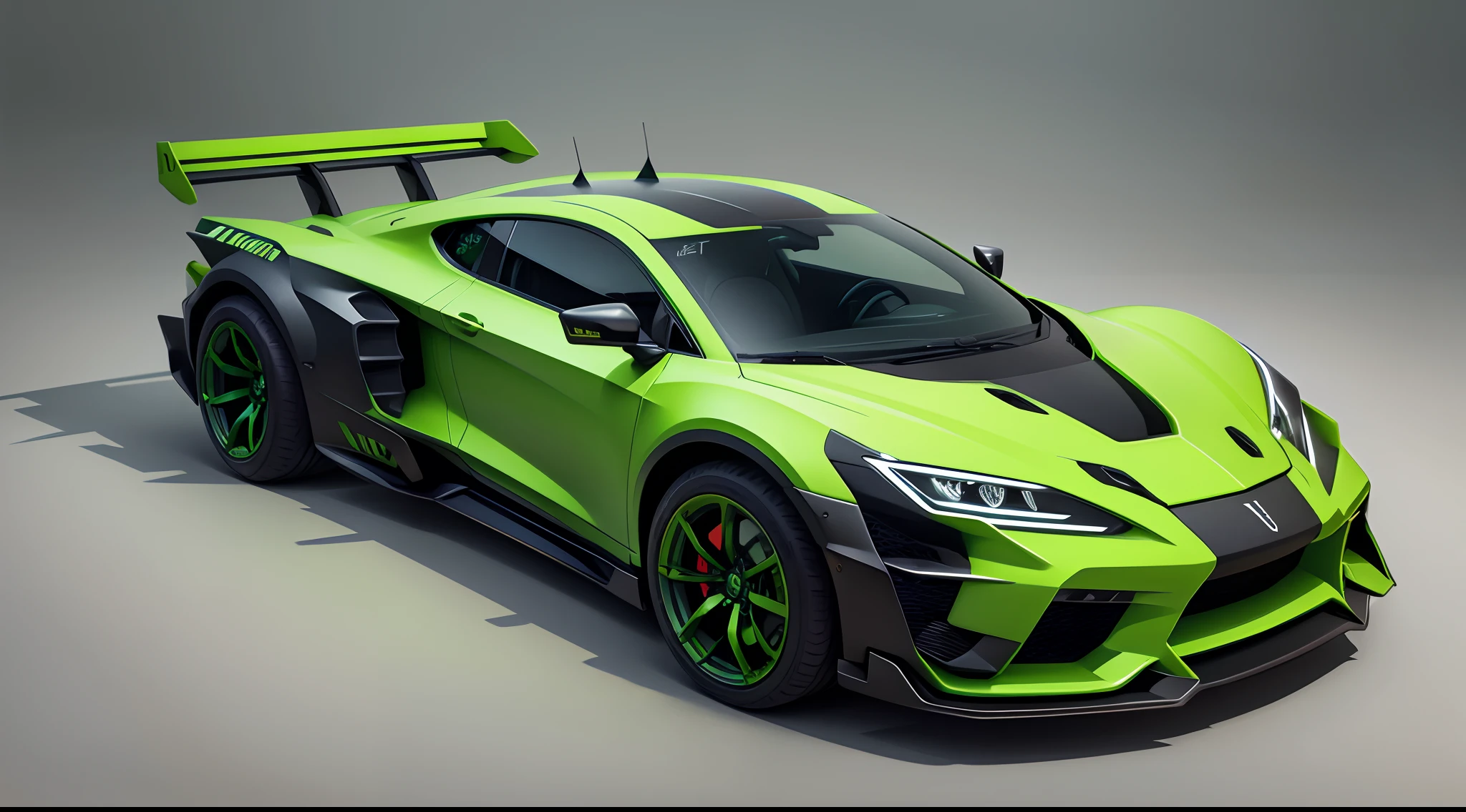 wild animal Zoid Car green concept art with weapon