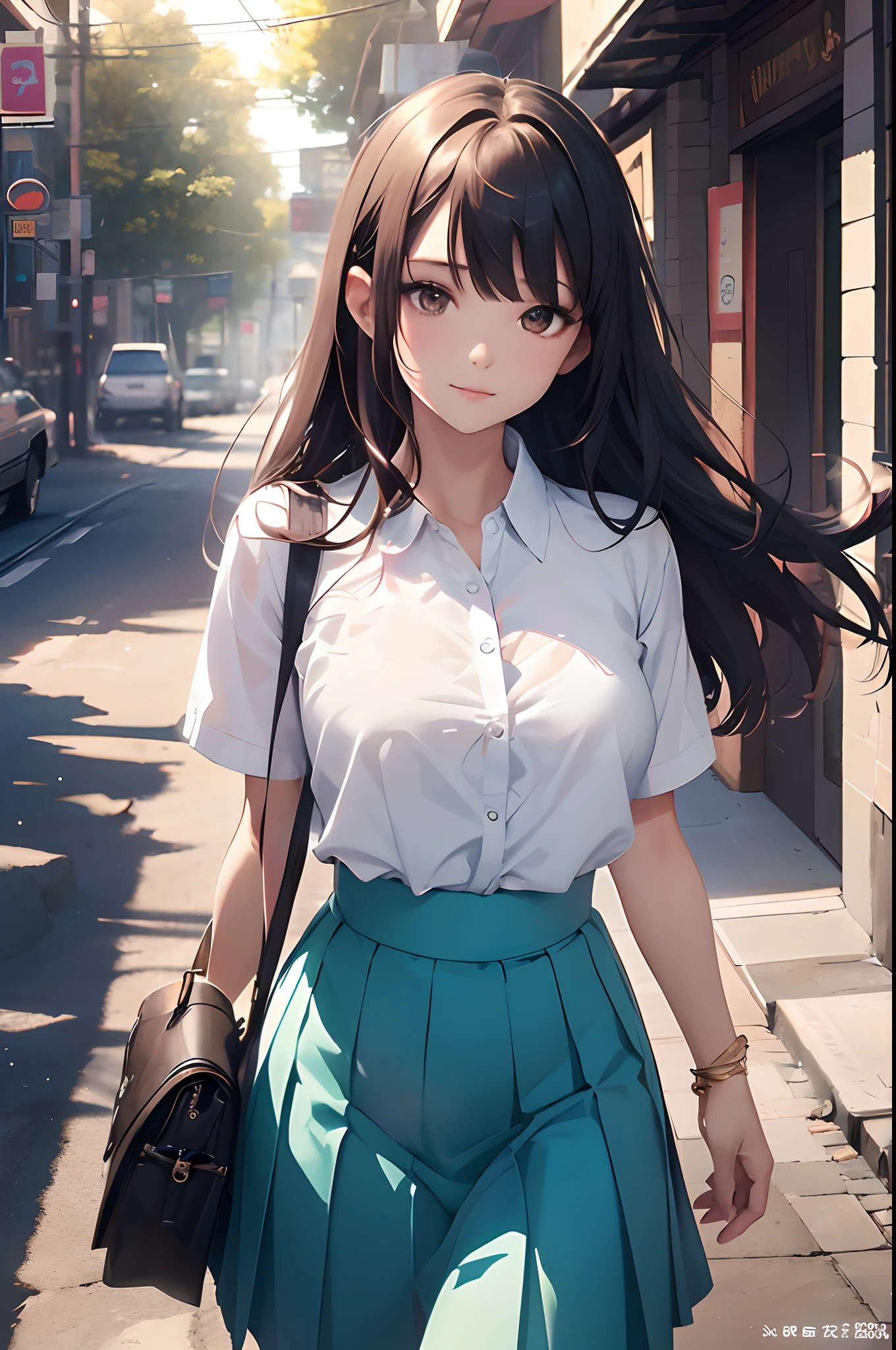 1girl walking in road 🛣️, rain in freez in girl hand in one drops girl look drops beautiful drops 
