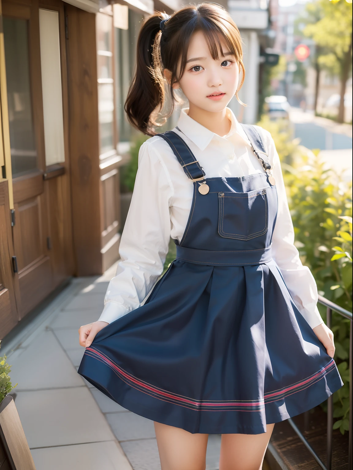 (((Skirt Lift 1.4))),Curtsey,A -yeld giponeyTail,pinafore,Sateen