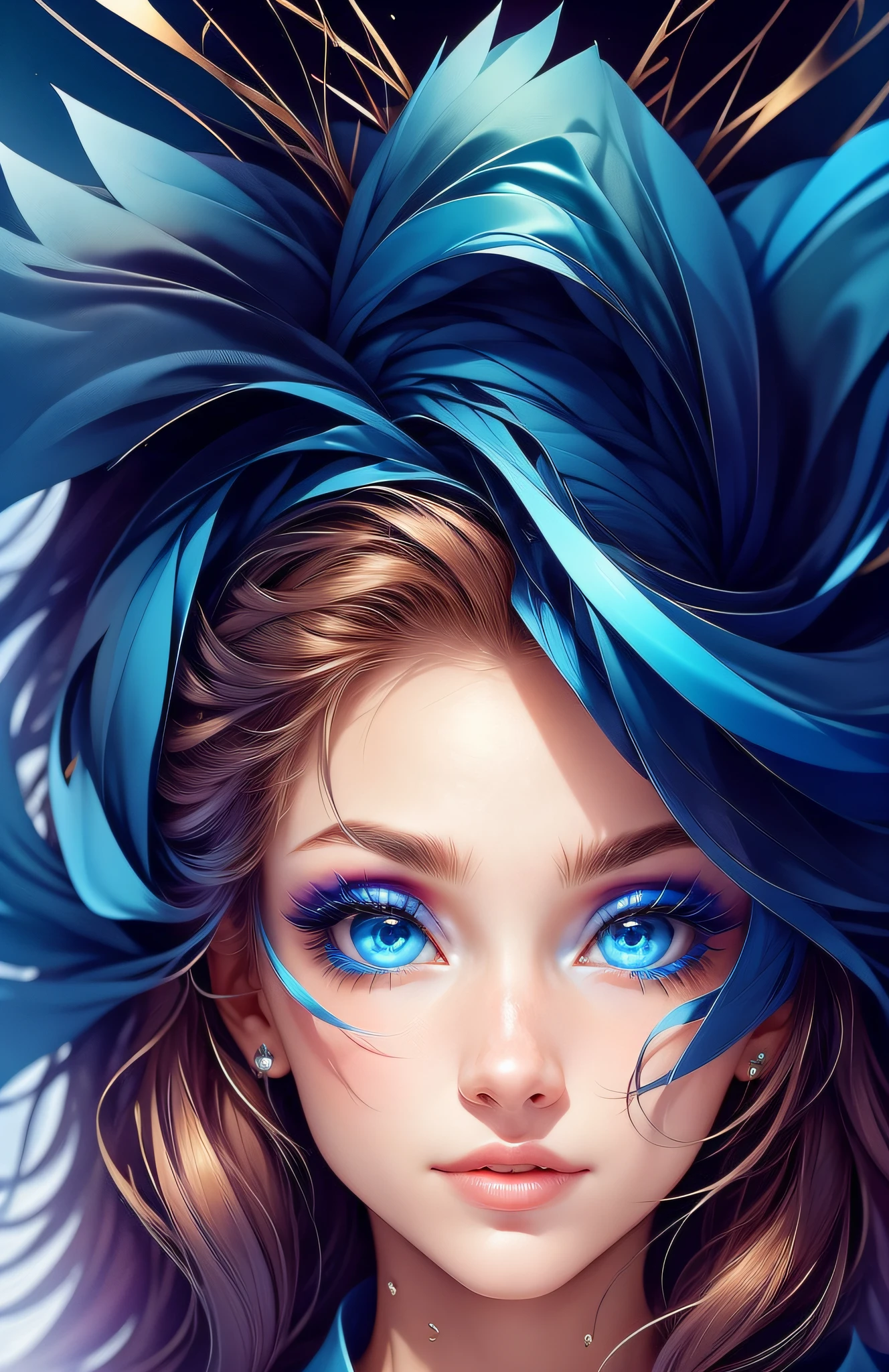 s the perfect face, Perfect blue eyes