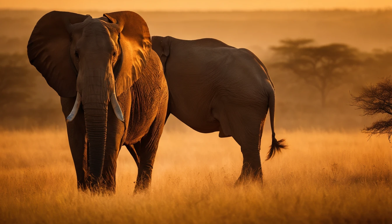 Animais diversos pastando na savana africana, o sol se pondo ao fundo, vegetation 8k, ultra hd, realista, cores vivas, altamente detalhado, 8k artistic photography, 
arte conceito foto realista, soft natural volumetric cinematic perfect light)