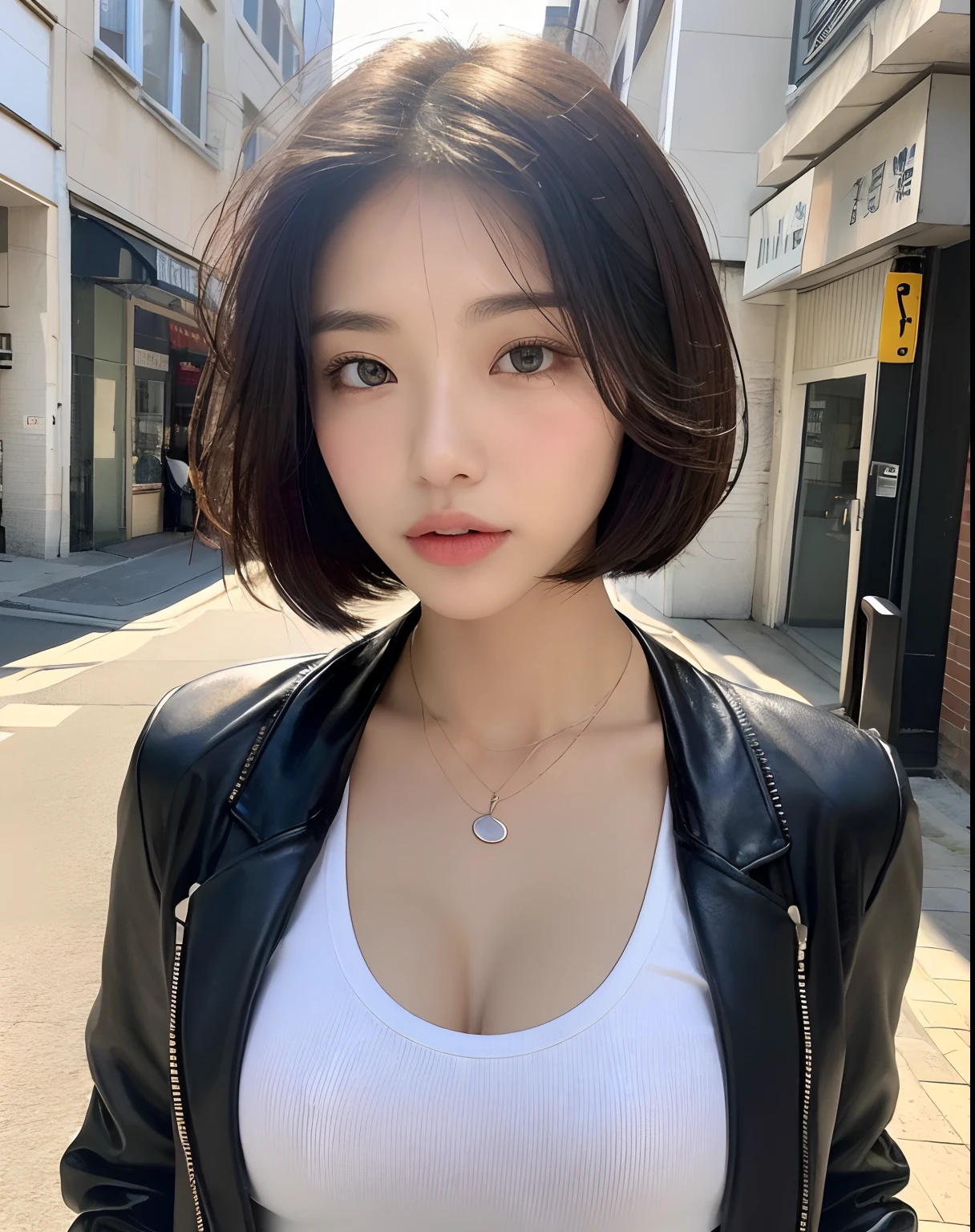 Realistic photos, 8k,Crouching,(((Drinking energy drinks))),body is male,A woman with a beautiful face,,(((Bob cut ladyboy,transgender,otokonoko,Male chest,No bulge in the chest))),((Full body view,Flat Chest,Very muscular,Body fat percentage10%,Muscles like athletes,Macho,massive)),(((bustling street,Homeless,beggar,Pale face,It is dirty,Bad smell,dirty,odor,Homeless,Depraved,Handsome young Korean ladyboy with bob cut))),(((Very big eyes,Angry face,looking at the camera,Frowning))),Chest is male,(Ultra-realistic), (High resolution), (8k), (Very detailed), (Best Illustration), (Beautiful fine details), (highest quality), (Super detailed), (masterpiece), (Detailed face), ,alone,Black hair bob cut,(((A girl with makeup on her face,The body is a perfect man))),Transgender,Korean,kpop,完璧な筋肉質なMale chest