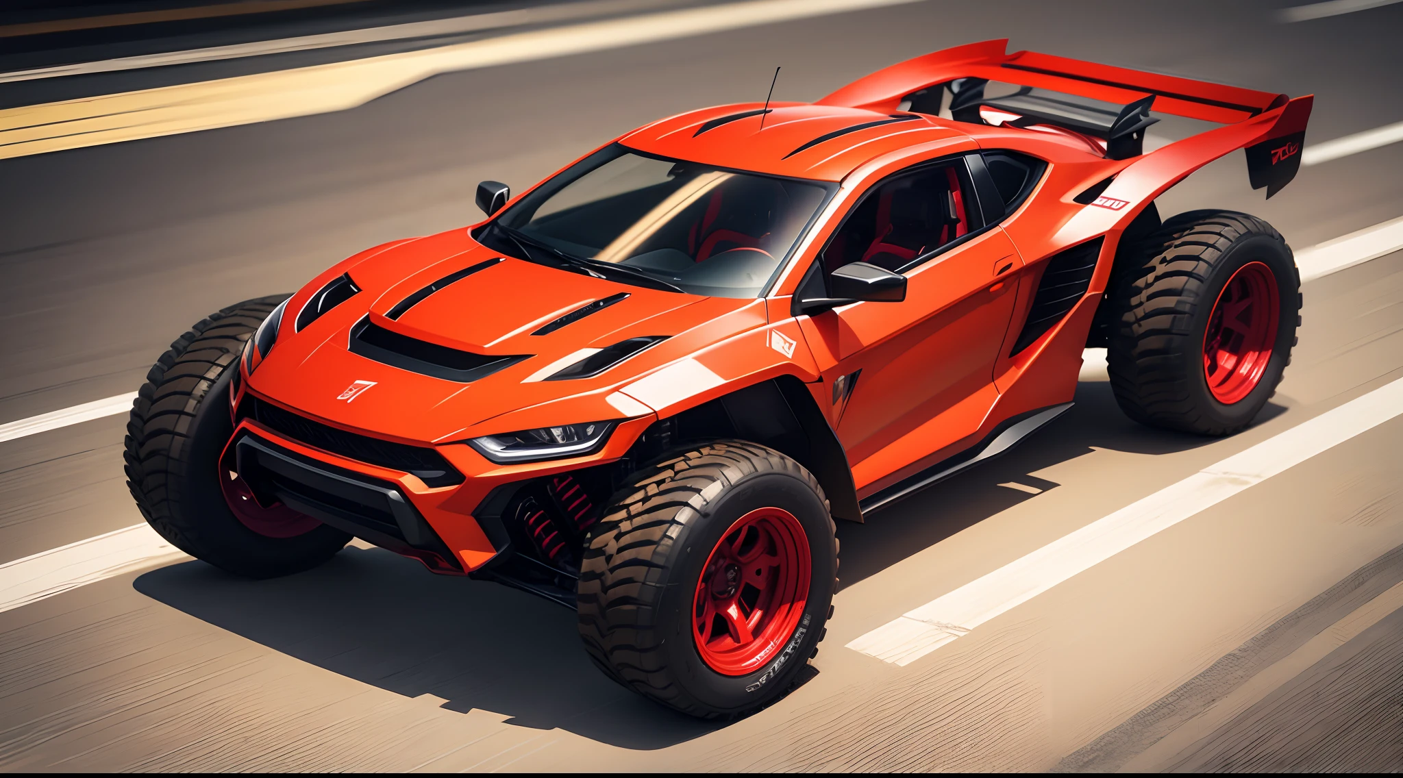 wild animal Zoid sporting Car hot wheels color red fire stickers concept art with weapon