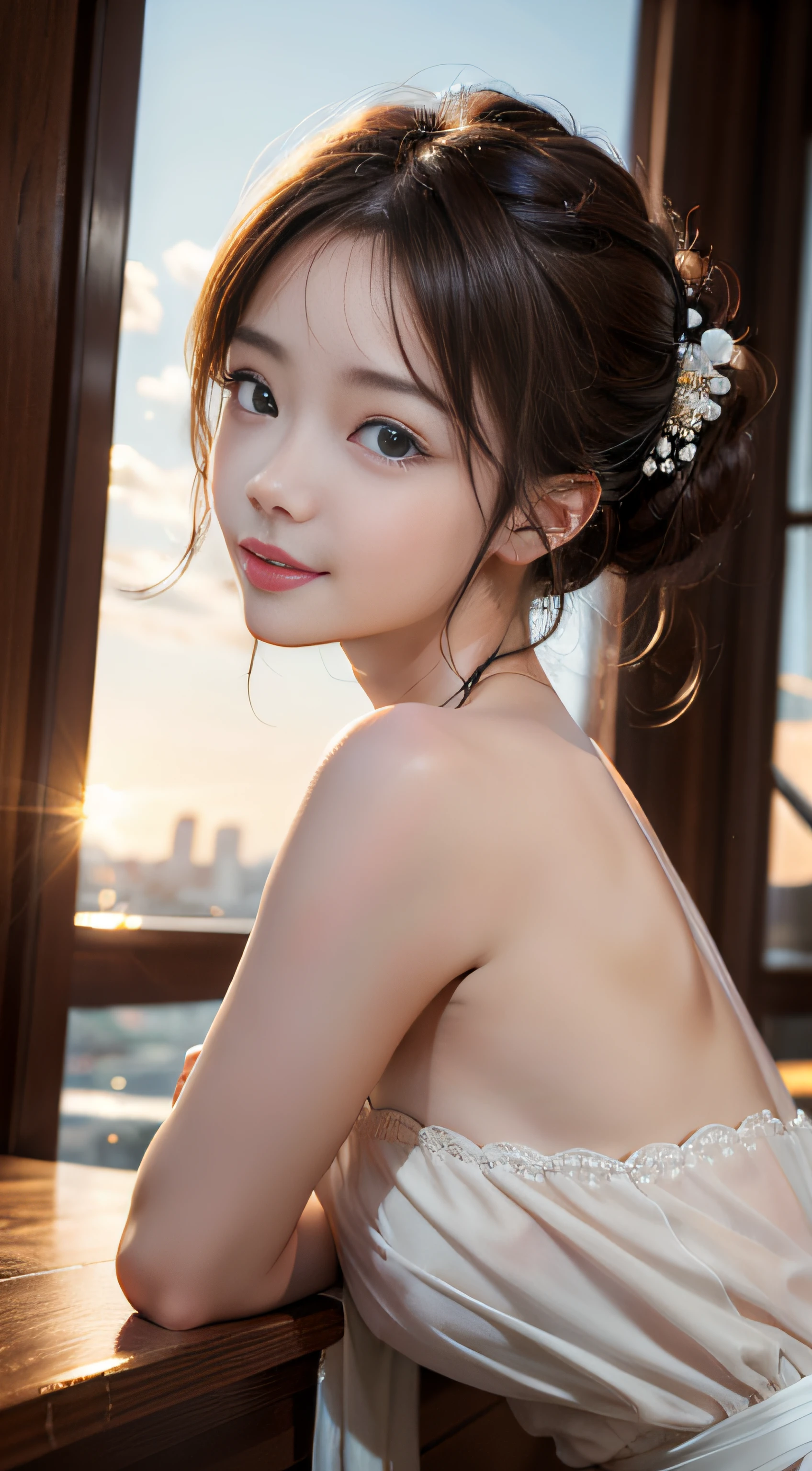 (((topless, とてもエレガントでbeautiful, Perfect detail, Very detailed))), whole body, The most detailed girl, Written boundary depth, 美しくdetailedなwhole body, Thin legs, 1 girl, 15 years old, Very short hair, Spiked Hair, Gray and silver hair, beautiful detailed hair, Perfect Face, Expressionless, beautiful, detailed, Deep Eyes, Open your mouth a little, Delicate arms and hands, Pale skin, Earrings, beautiful and gorgeous necklace, Colorful background, HD background, Blurred Background, とても繊細でbeautiful, masterpiece, (((Highest quality, とてもbeautiful8K CG壁紙))), (((Trendy hairstyles))), (Inside the room,Stylish interior,window),