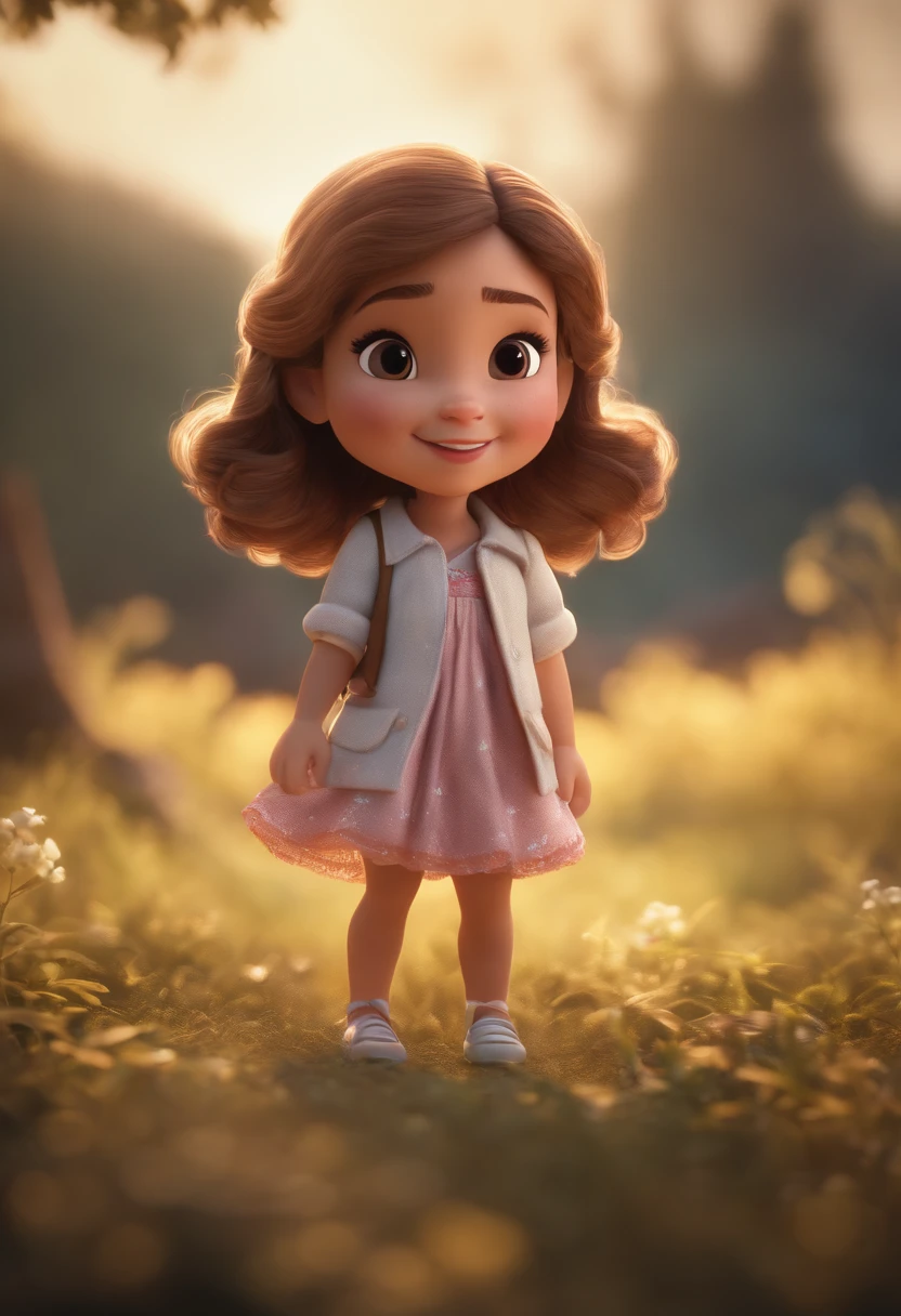 disney style, chibi, full body, cute, smiling, unreal engine, detailed, ultra high definition, 8k