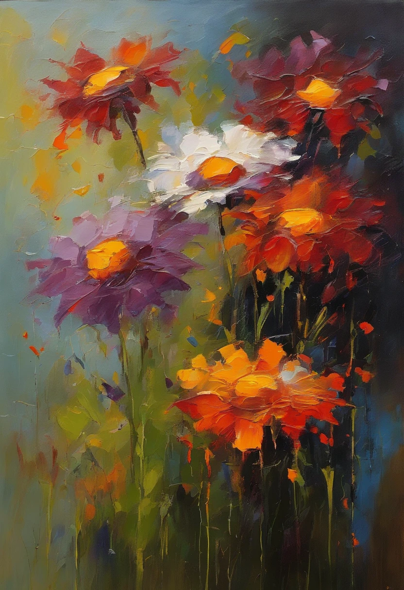 Little daisies dripping blood