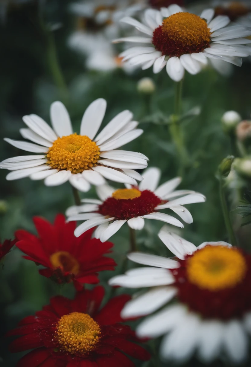 Little daisies dripping blood