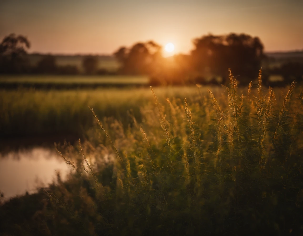 Plano de fundo agro, entardecer