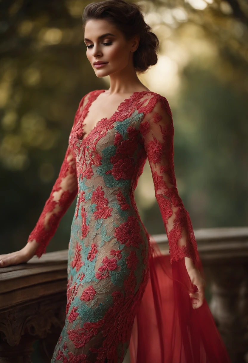 The sexy lace dress