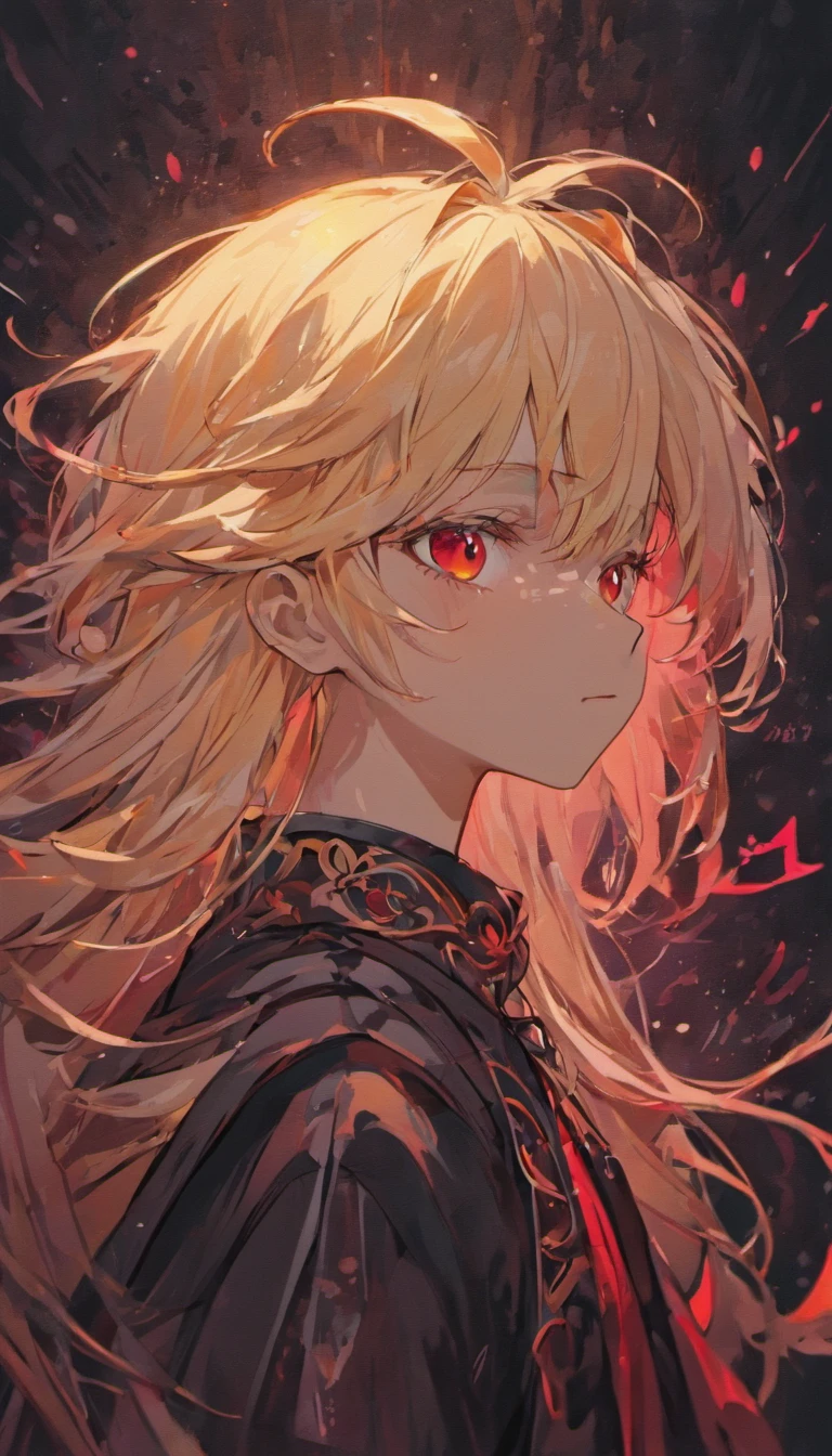 (Black background:1.4),(Silhouette of a boy's head, Red eyes, Long colorful white hair, Oriental elements, In the dark),(Chinese illustration:1.3,paper art:1.3, Quilted paper art:1.2),( reasonable design, Clear lines, High sharpness,Best quality, Very detailed, Masterpiece, movie light effect, 4K )