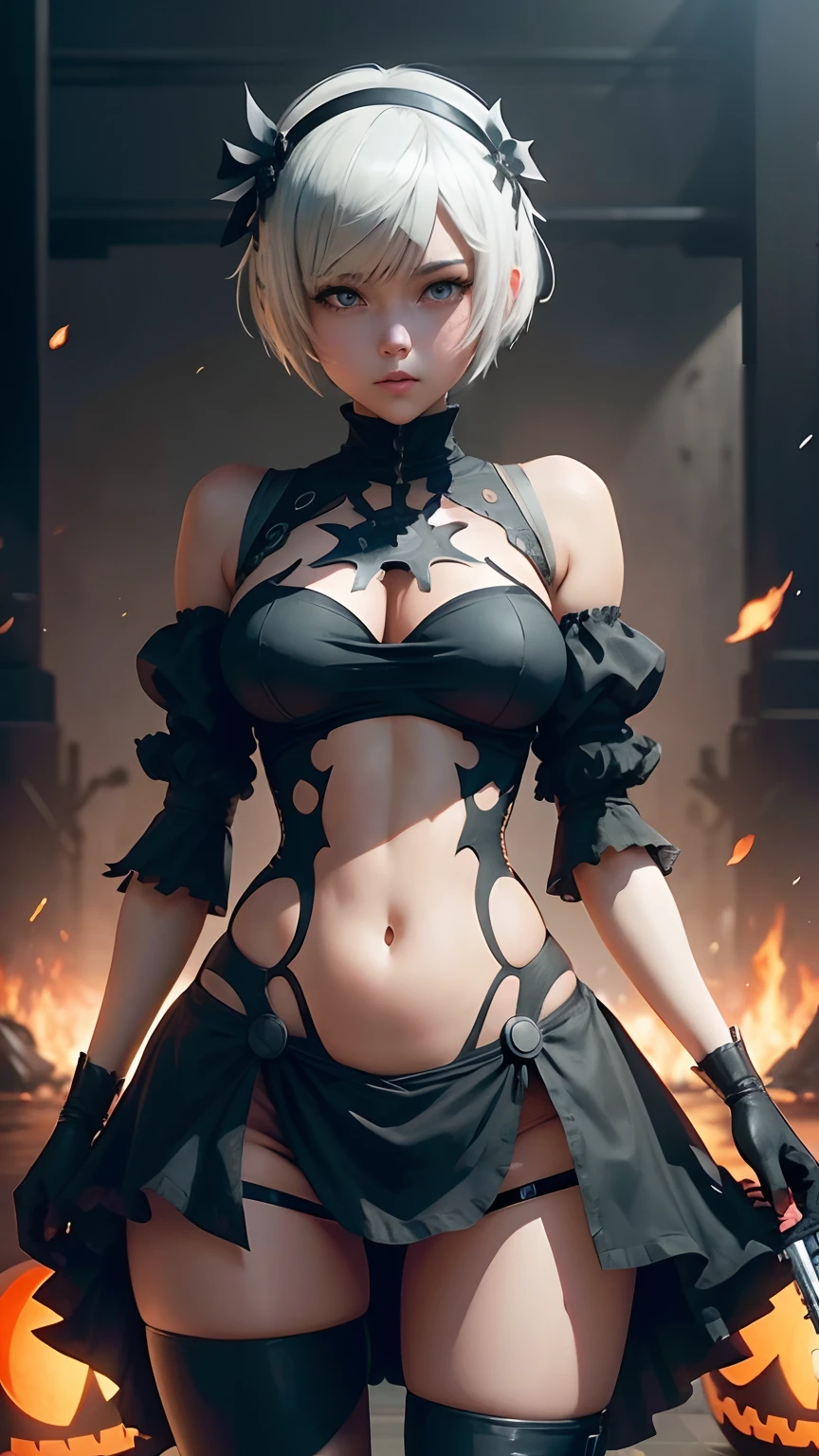 anime girl, jack-o pose, 2B Nier Automata, 2b, 2 b, Nier 2 B, nier autoamata, 2b by Nier Automata, 2 B от Nier Automata, deny, Nier Automata, deny:Inspired by automatons, deny : Inspired by automatons,soft shadows, light background, realistness, realistic shadows, cute face, extremely large breasts, wide hips,