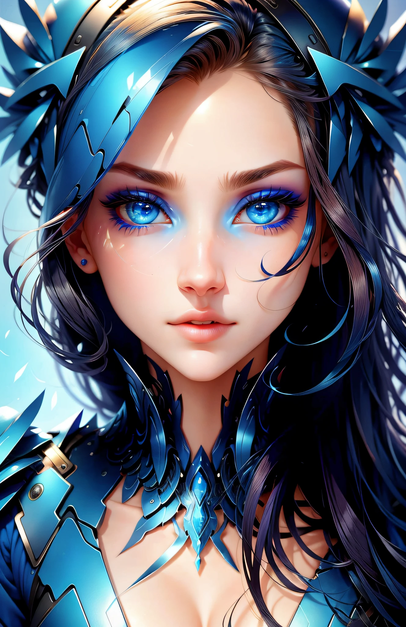 s the perfect face, Perfect blue eyes