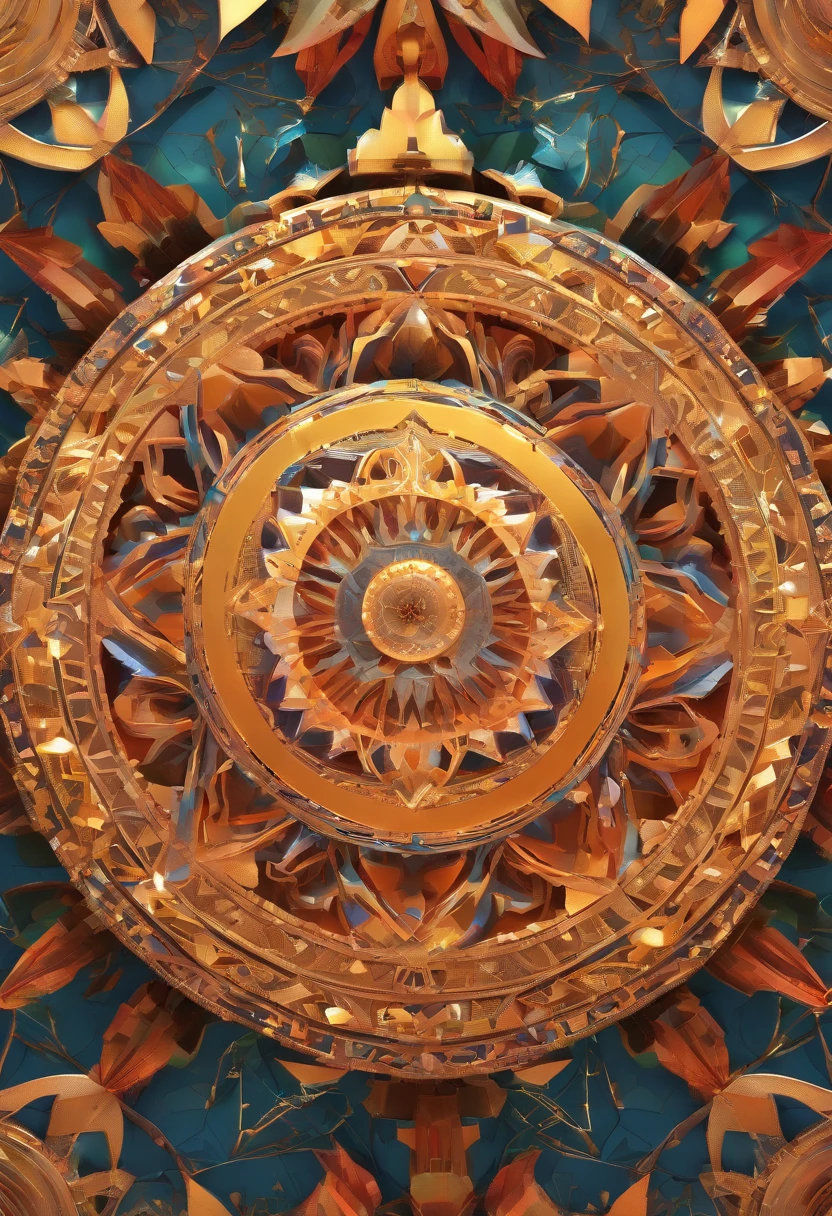 Create a series of geometric mandalas that incorporate sacred symbols and cosmic elements. Mandalas should convey the idea of transcendent communication between intergalactic beings and the Earth. Experiment with color combinations and patterns that evoke a sense of mystery and connection.