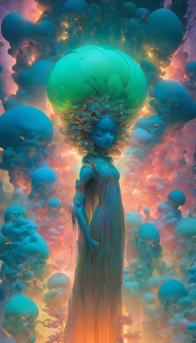 bela Nebulosa Ciborgue careca dos quadrinhos da Marvel, ultra detailed artistic photography, Aura da Meia-Noite, night sky, sonhador, brilhante, retroiluminado, Glamour, Mica, Sombras, oil on the canvas, Pinceladas, liso, Ultra High Definition, 8k, Motor Unreal 5, Ultra sharp focus, Arte de Alberto Seveso, Artgerm, Loish, Sf, obra-prima de arte intrincada, agourento, cartaz de filme de pintura fosca, proportion Aurea, trending in cgsociety, intrincado, epics, trending on ArtStation, por Artgerm, h. r. Giger e Beksinski, altamente detalhado, vibrante, production cinematic character render, ultra high quality model