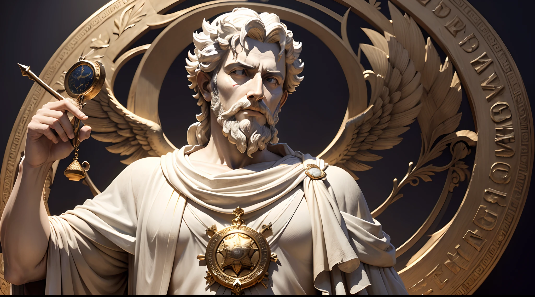 NEUTRO FUNDO FULL HD 4K REALISTA, Marcus Aurelius, Seneca, Destaque as quatro virtudes estoicas: coragem, Temperance, justice and wisdom.