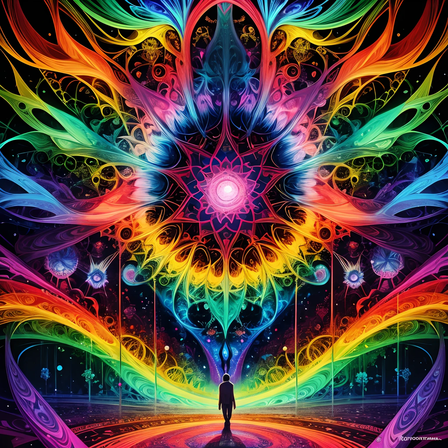 the theory of evolution, psychedelic art