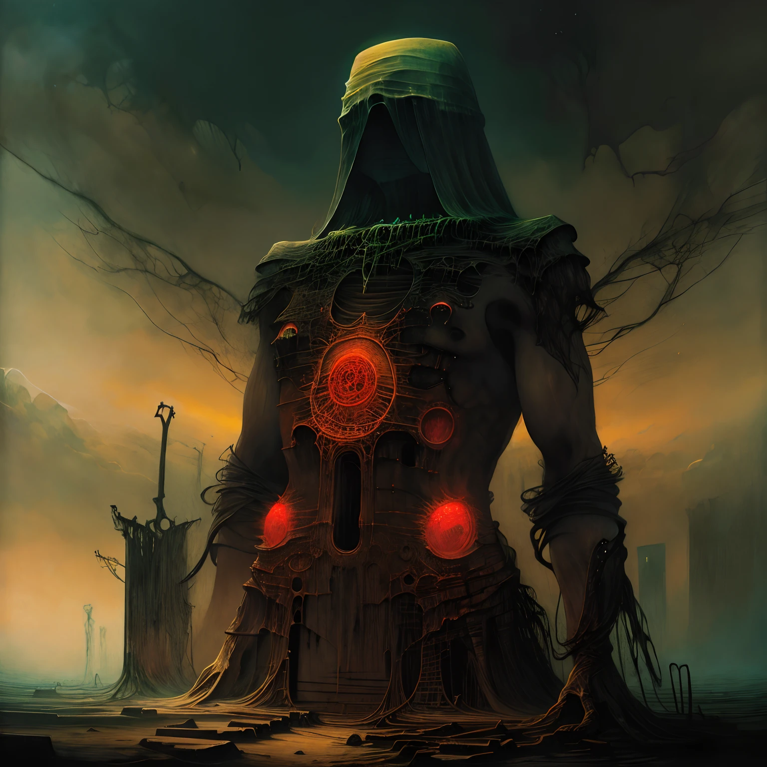 by Zdzislaw Beksinski, generated picture some time ago