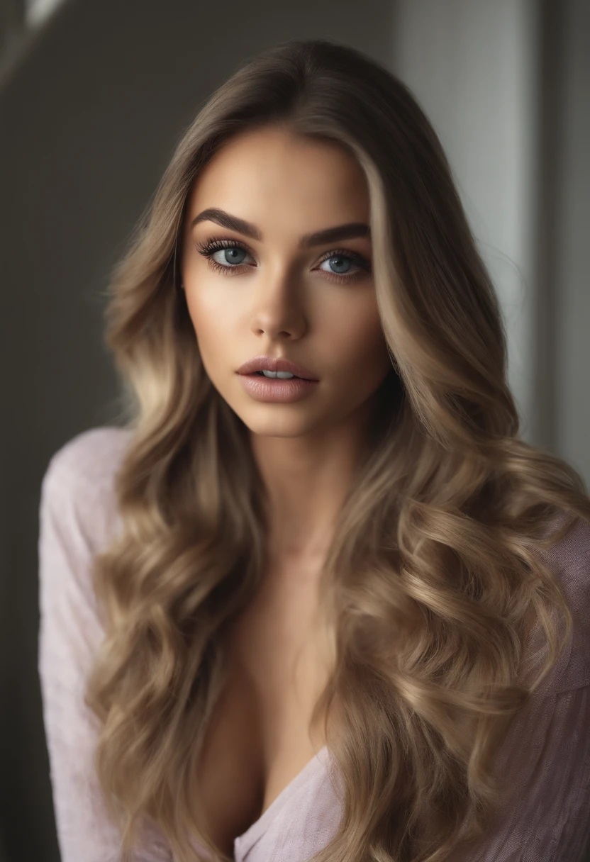 femme nu, fille sexy aux yeux bleus, Portrait Sophie Mudd, Portrait de Corinna Kopf, cheveux blonds et grands yeux, selfie of a young woman, Les yeux dans la chambre, Violet Myers, ohne Maquillage, maquillage naturel, Look directly into the camera, Visage avec Artgram, dezentes Maquillage, Superbe photo du corps entier, dans la chambre, Fission