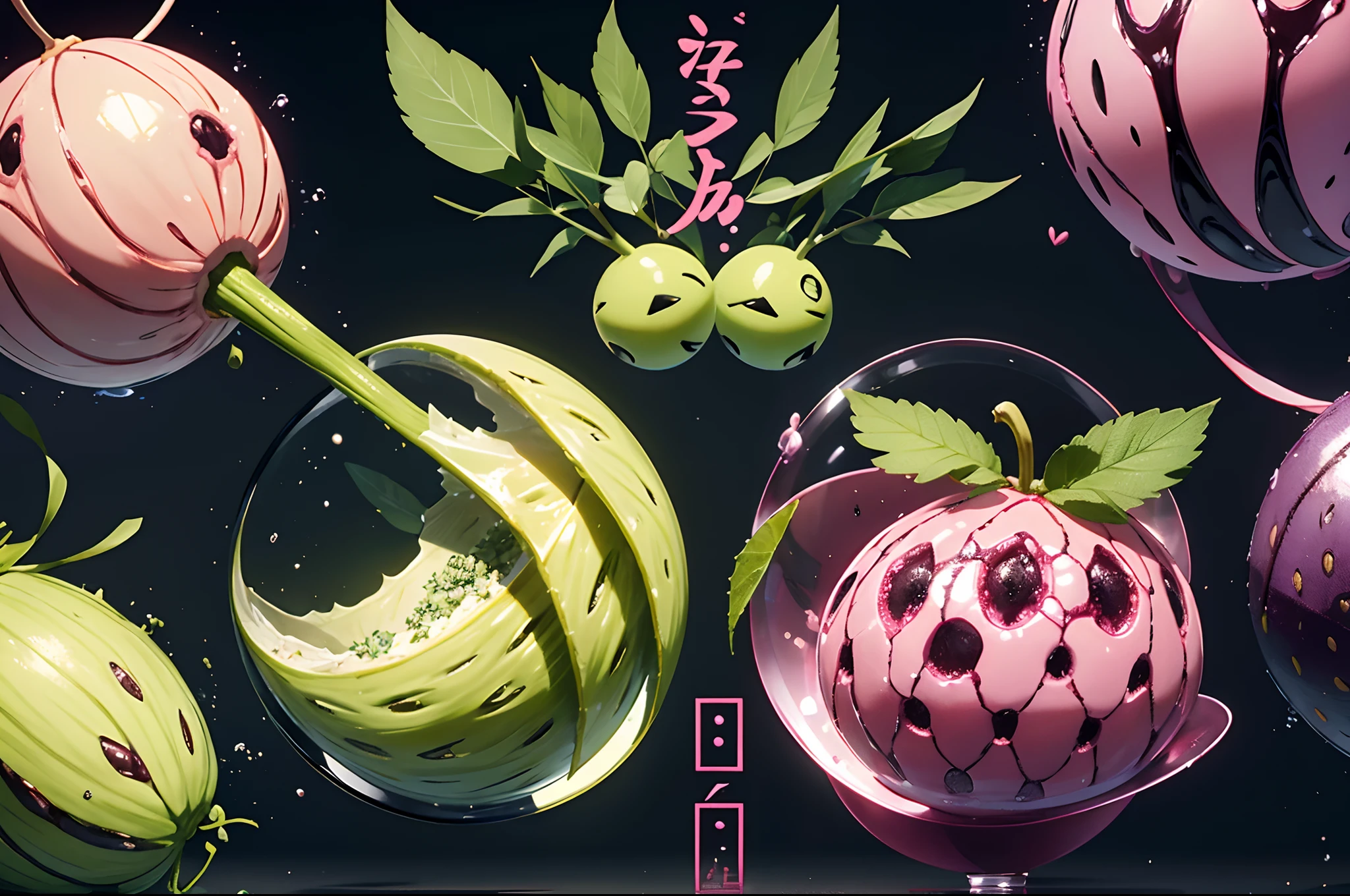 Kyaa〜Berry Melone One-Two-Two-Berry Melone Bruaa!Bruaa! Berry Melone ドゥーワ It's round and big.〜 ドゥーワ It's green.〜 Watashi's heart is nailed〜 トゥールルルールルルルールー Ichidota〜Nailed if you stick〜 トゥルルールー Bruaa!Bruaa! Very Melone It's a refill!!!!!