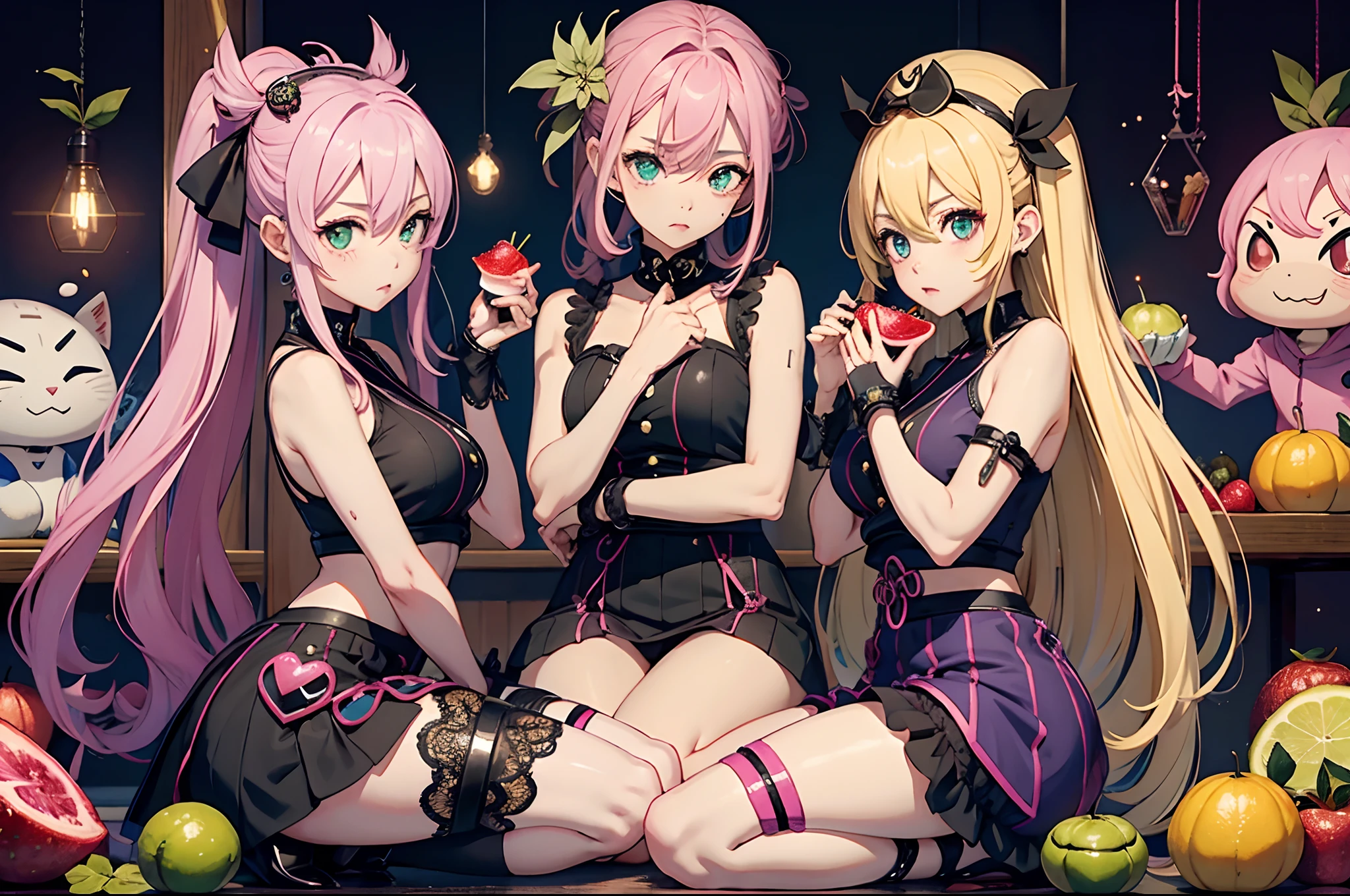 Kyaa〜Berry Melone One-Two-Two-Berry Melone Bruaa！Bruaa！  Berry Melone  ﾄﾞｩｰﾜ It's round and big.〜  ﾄﾞｩｰﾜ It's green.〜  Watashi's heart is nailed〜  ﾄｩｰﾙﾙﾙｰﾙﾙﾙﾙｰﾙｰ  Ichidota〜Nailed if you stick〜  ﾄｩﾙﾙｰﾙｰ  Bruaa！Bruaa！  Very Melone It's a refill!！！！！