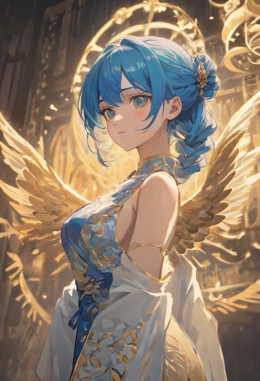 ((Masterpiece, Highest quality)), Detailed face, CharacterDesignSheet, full bodyesbian,, Highly detailed, Depth, Many parts,Beautiful female,Extremely beautiful,High Balance, Natural light, on cheongsam,Blue hair,long braid,hentail realism, shadowing,character sheets, reference sheet, Standing painting, 8K,8 Super details, 1080p, Women's HD,Slim,femele, 16k, A high resolution, Best quality, High quality, Anatomically correct, Masterpiece, ccurate, hyper HD,As graceful as a swan,unreal-engine,Standing painting, angle of view,Yarn skirt,ssee-through,is shy
