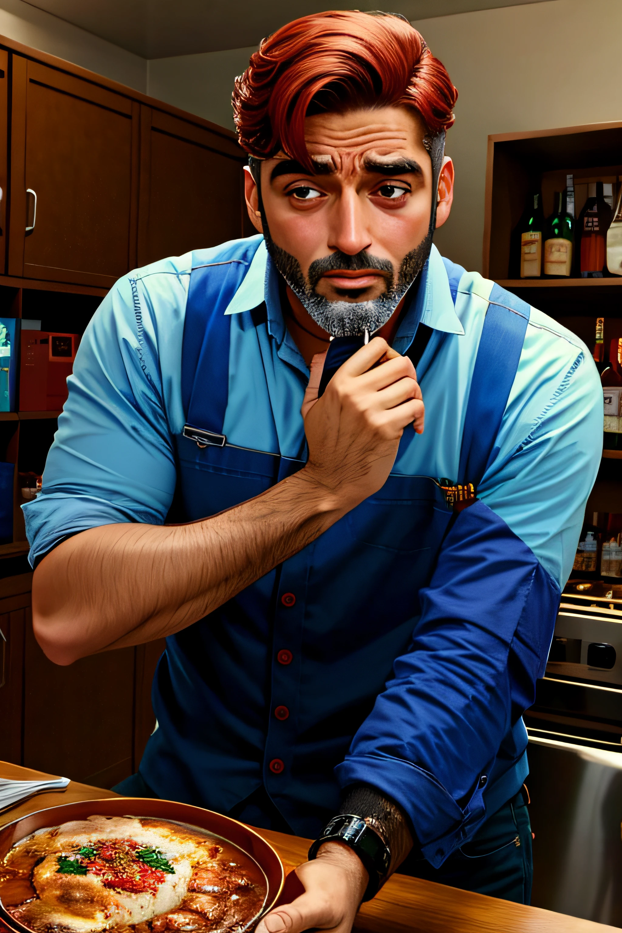 um homem pobre cara a cara com um homem rico