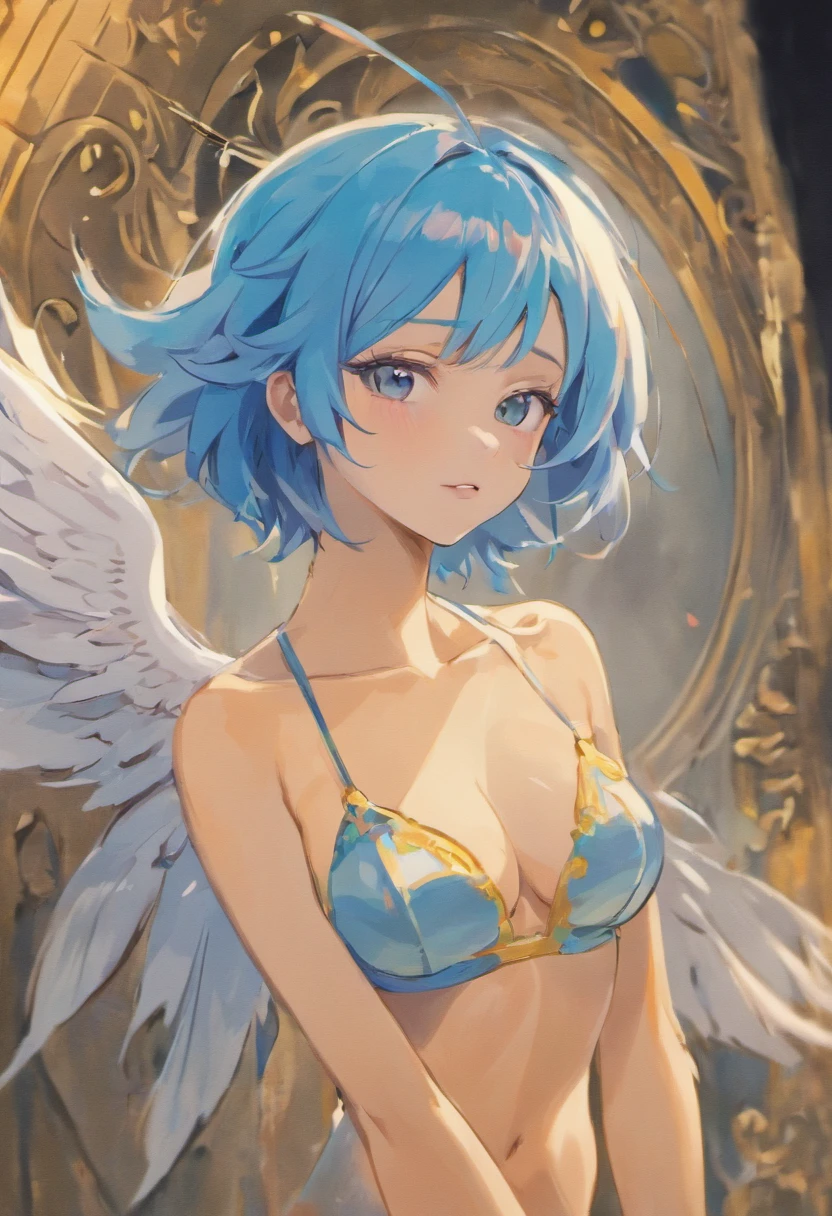 ((Masterpiece, Highest quality)), Detailed face, CharacterDesignSheet， full bodyesbian,, Highly detailed, Depth,，Beautiful female，Extremely beautiful，High Balance, Natural light, swim wears，Blue hair,long braid，hentail realism, shadowing,character sheets, reference sheet, Standing painting, 8K,8 Super details, 1080p, Women's HD，Slim，femele, 16k, A high resolution, Best quality, High quality, Anatomically correct, Masterpiece, ccurate, hyper HD，As graceful as a swan，unreal-engine，Standing painting, angle of view,Yarn skirt，ssee-through，Smirking