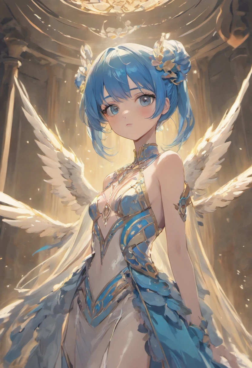 ((Masterpiece, Highest quality)), Detailed face, CharacterDesignSheet, full bodyesbian,,Highly detailed, Depth, Beautiful female,Extremely beautiful,High Balance, Hide the light of nature, ,Blue hair,long braid,hentail realism, shadowing,character sheets, reference sheet, Standing painting, 8K,8 Super details, 1080p, Women's HD,Slim,femele, 16k, A high resolution, Best quality, High quality, Anatomically correct, Masterpiece, ccurate, hyper HD,As graceful as a swan,unreal-engine,Standing painting, angle of view,Yarn skirt,ssee-through,is shy