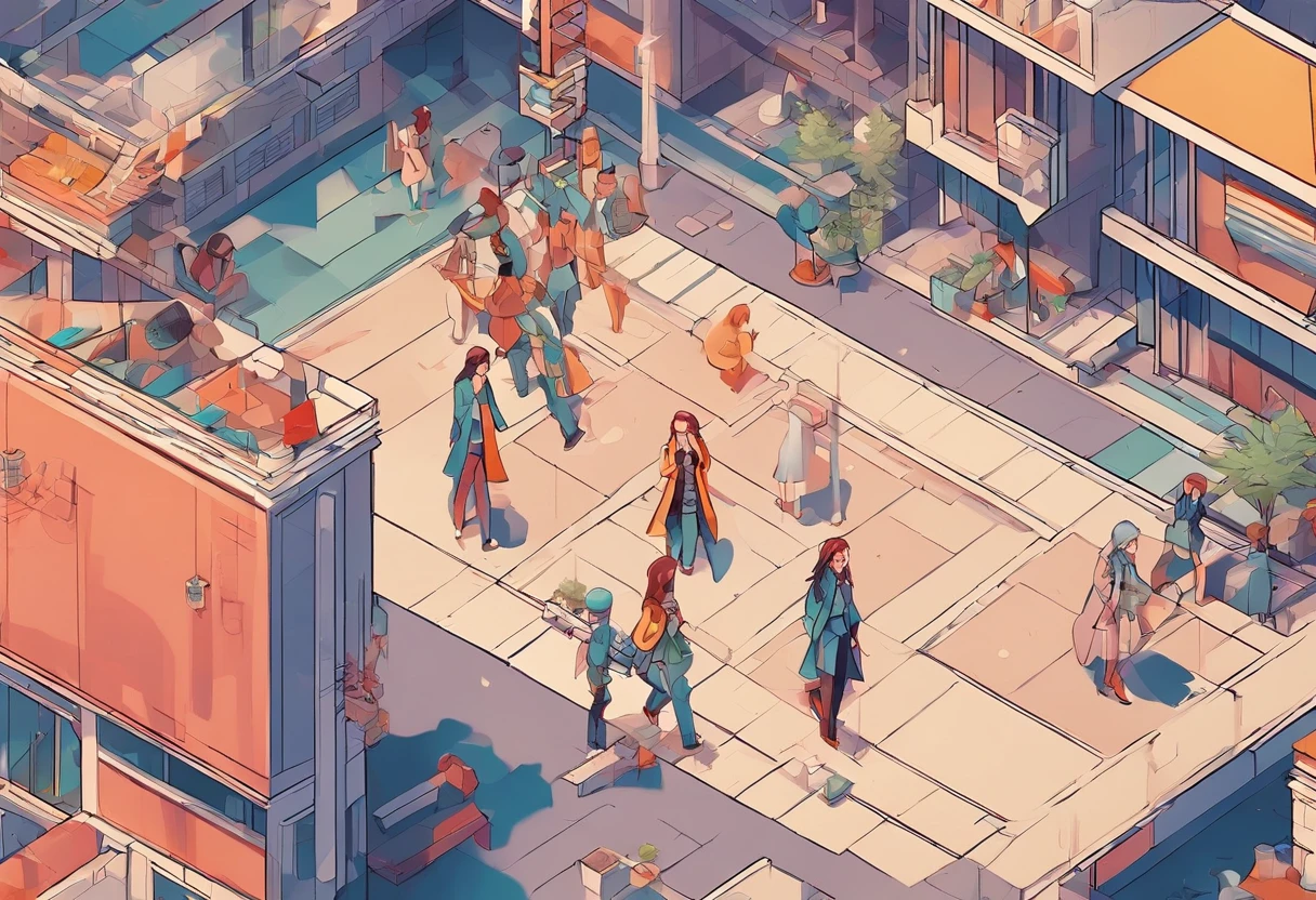 2girls,(fight against another:1.5),trench coat,bikini