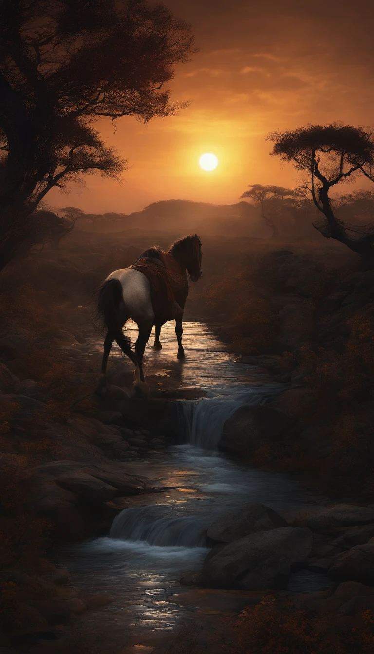 Dark Crows, Small bridges and flowing water, Man on the Ancient Road々, West wind and slender horses, The sun goes down, Heartbroken person々It's at the end of the world,Skulls with syringes stuck in the head are scattered on the ground、