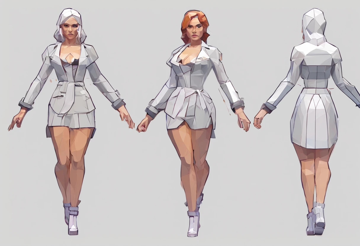 2girls,(fight against another:1.5),trench coat,bikini