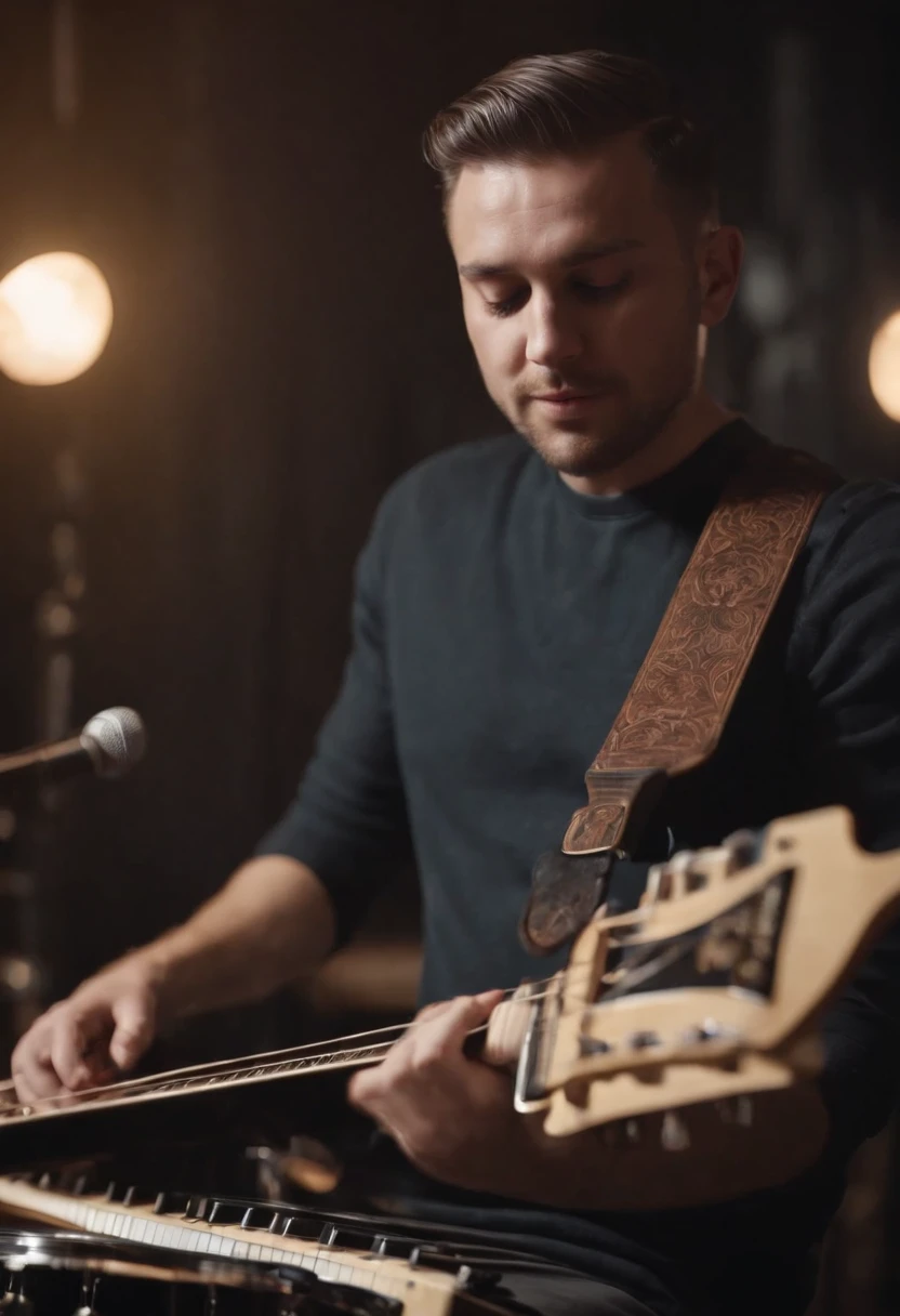 banda de rock tocando instrumentos, 4k, melhor qualidade