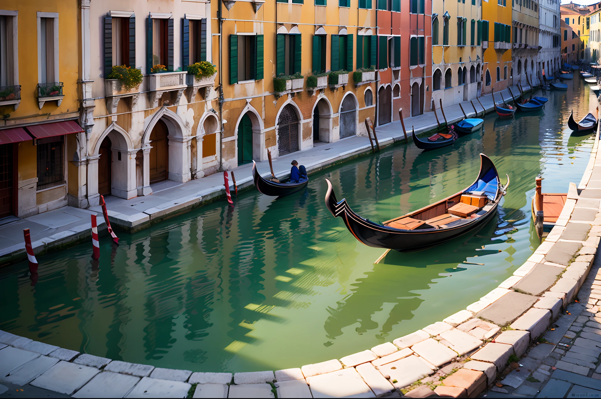 a beautiful photograph of the city of Venice, high quality, very detailed, sharp focus, natural lighting, award-winning image