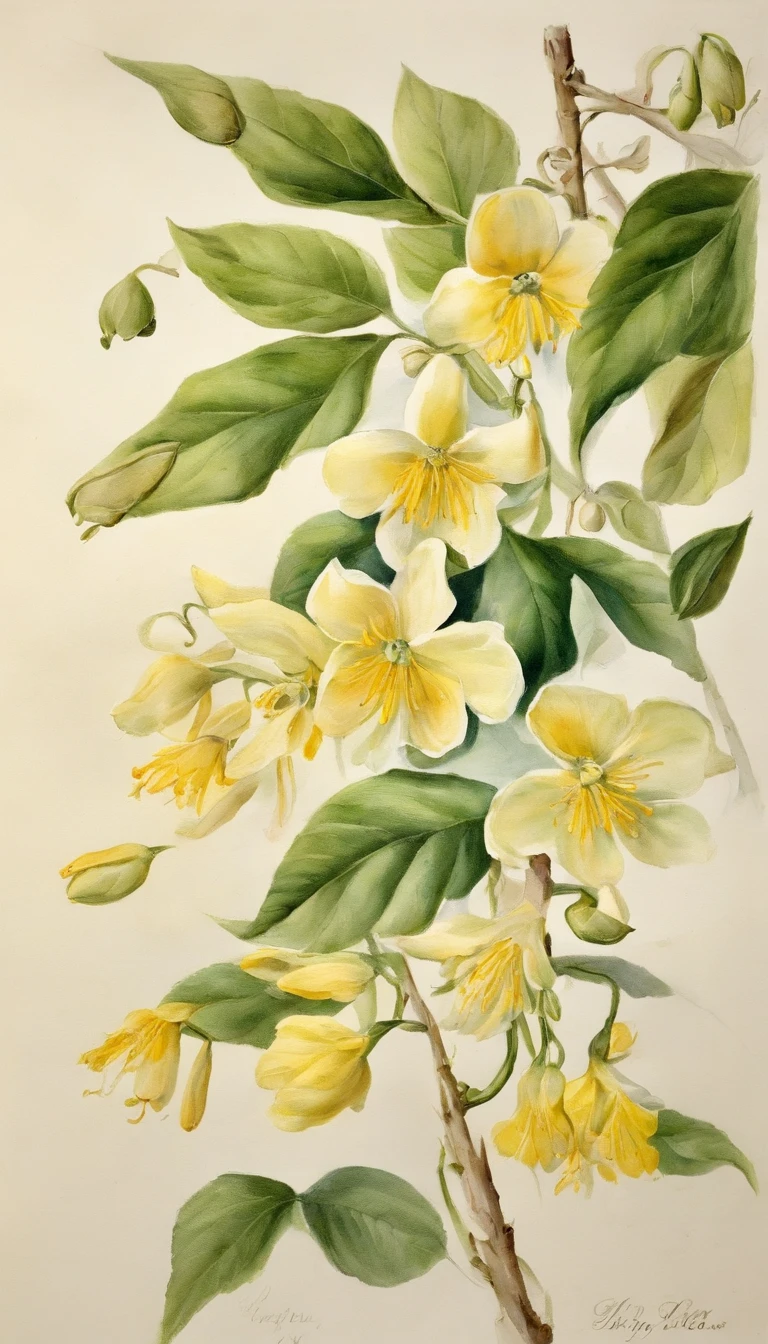 Acacia tree,Also called"black locust",The flowers are butterfly corollas,It is clustered when blooming,Climbing into spikes,Overlapping overhangs,The florets are often wrinkled and curled,The petals are scattered,The whole one is calyx bell-shaped,Five petals,Delicate and delicate,The flowers appear pale yellow or white,The petals are soft and delicate,It's like a thin veil,Gently float in the air,Calyx bell-shaped,Five petals,Delicate and delicate,The smell is fragrant