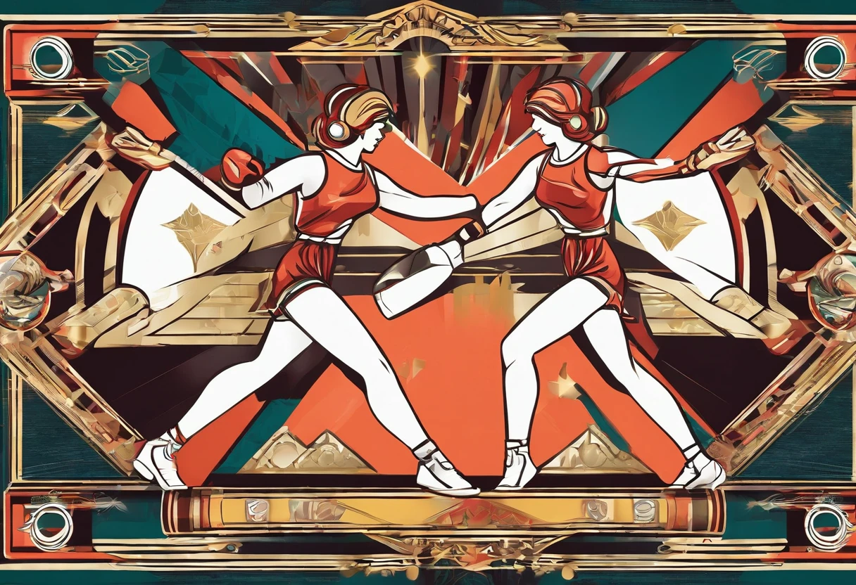 2girls,(boxing:1.5),
