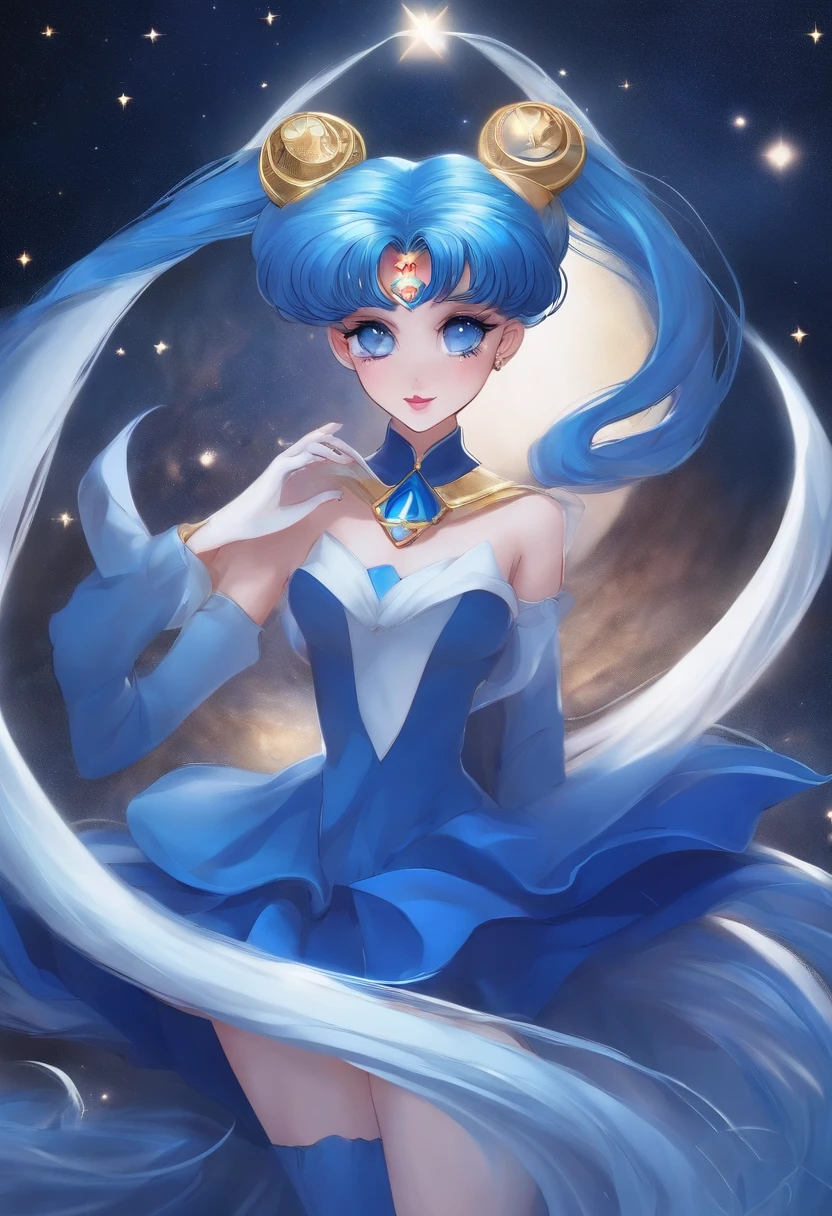 Five Sailor Moon,Future Style,Blue tones,