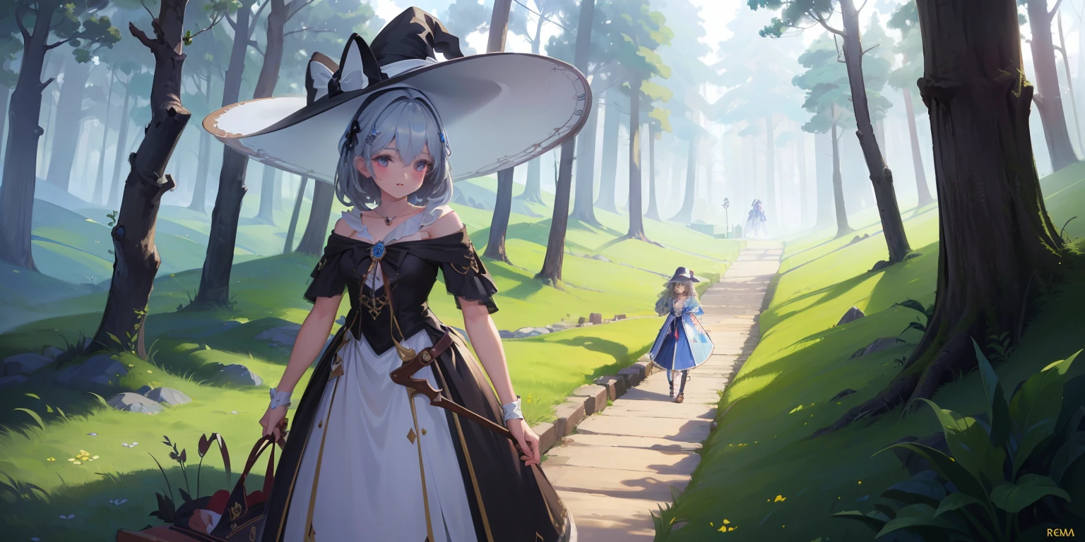 ((Best quality)), ((Masterpiece)), ((Ultra-detailed)), (illustration), (Detailed light), (An extremely delicate and beautiful),A charming young girl,The Witch,Time magic