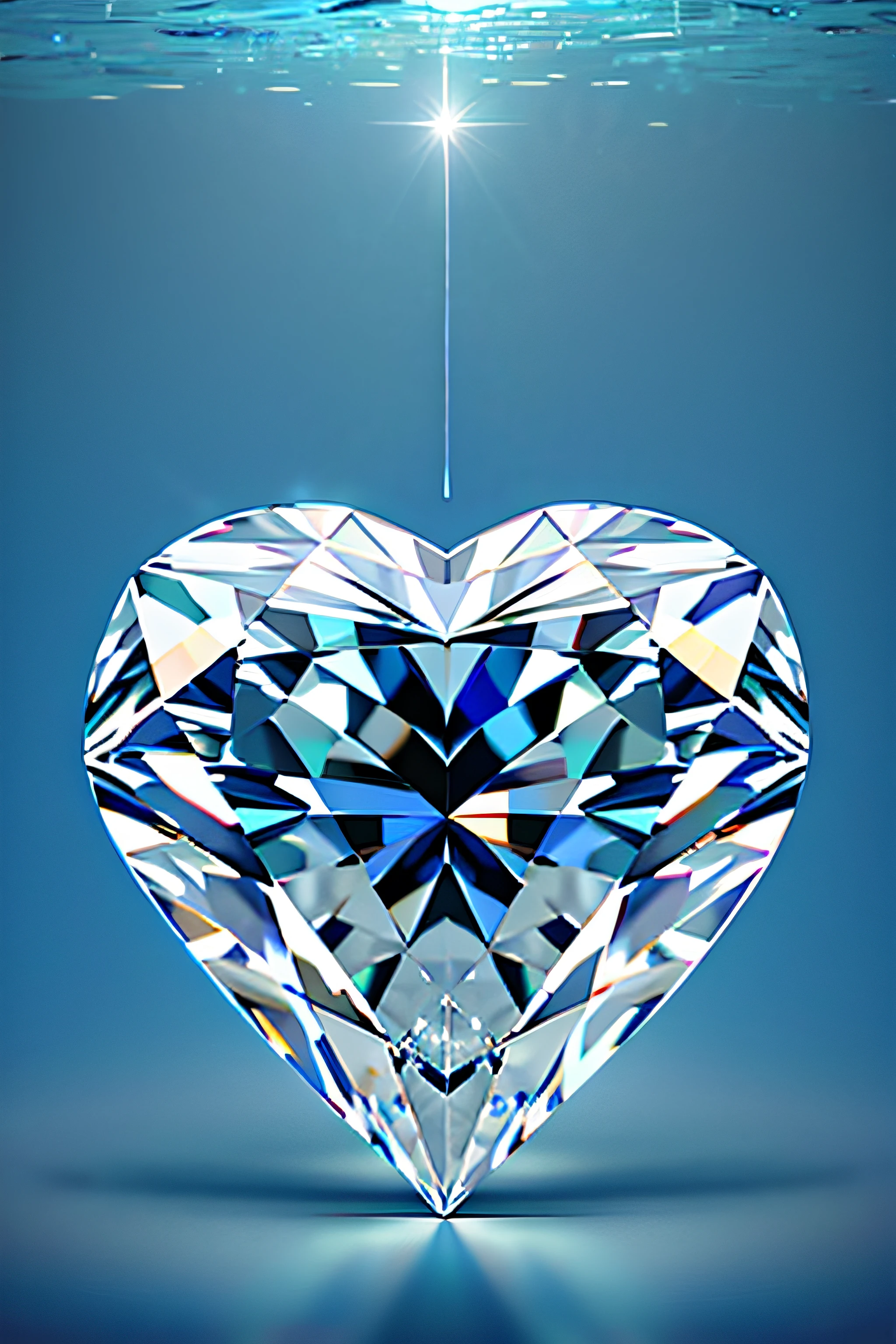diamond in the shape of a heart