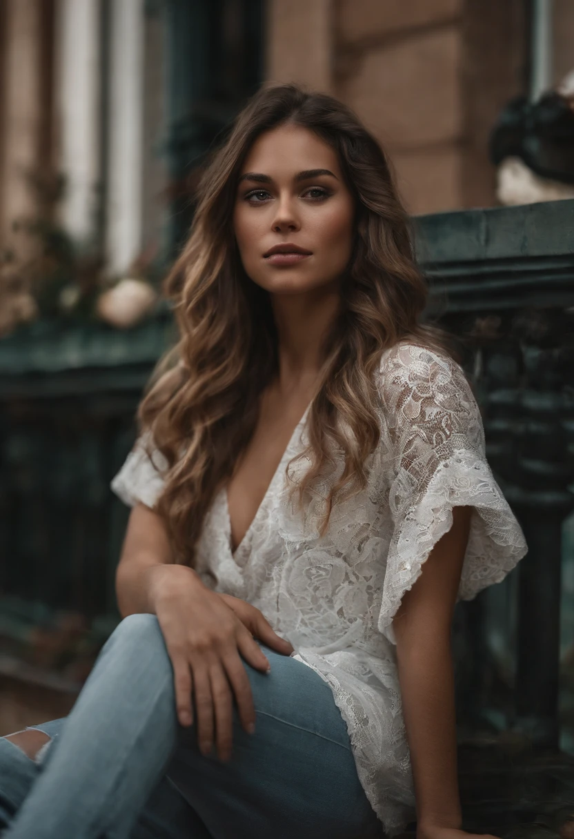 Ultra detalhado bonita, com a Leoa Feroz, cinemactic, Cinematic light, Realistic, 3D rendering, Rosto altamente detalhado, altamente detalhado, realistic-looking, Realista, Realistic girl, Highly detailed hair