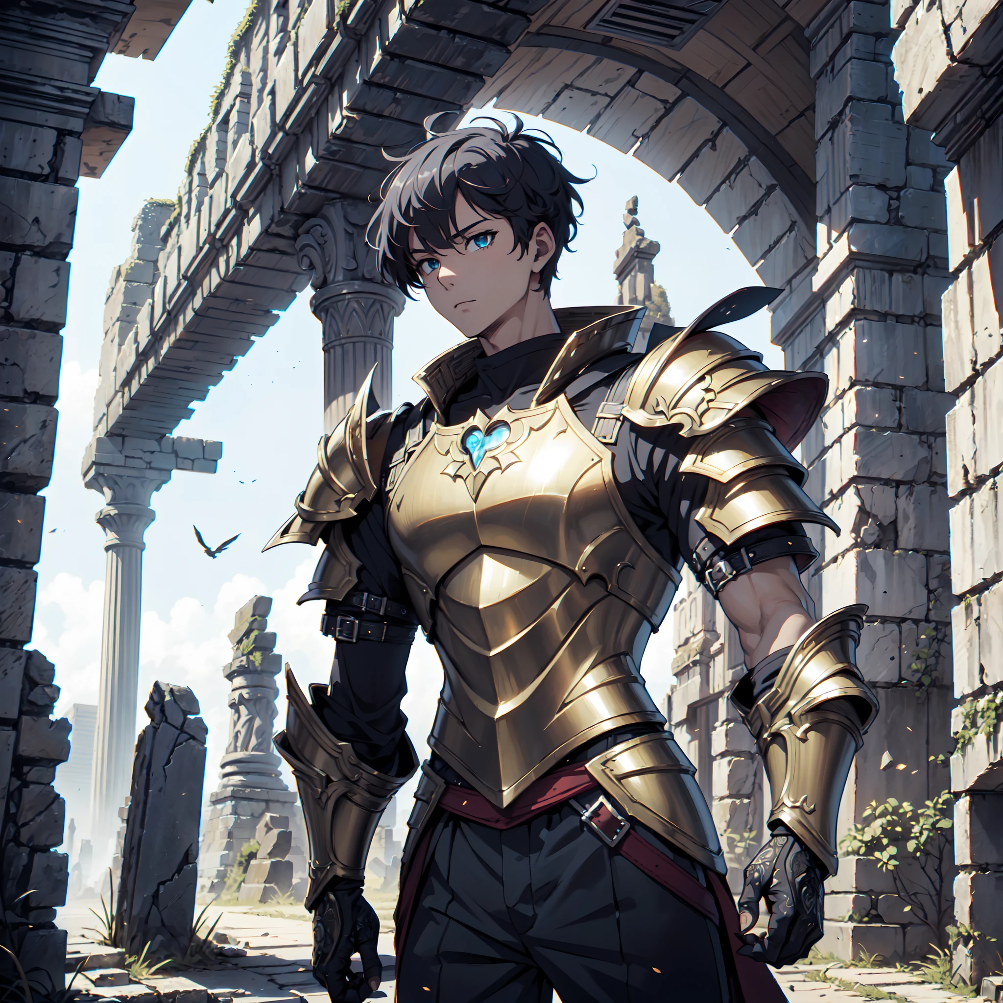 128K Ultra High Definition,
128K Ultra High Quality,
128K Ultra High Resolution,
Best Definition,
Best Quality,
Best Resolution,
Perfectly Detailed,
Perfectly Designed,
Extremely Detailed,
Extremely Designed,
Hyper Detailed,
Hyper Definition,
Hyper Quality,
Hyper Resolution,
Masterpiece,
(((Anime))),
Body Shot,
(((Boy))),
Handsome,
Muscular Body,
(((Hyper Detailed Short Hair))),
(((Hyper Detailed Armor Plates))),
(((Hyper Detailed Baron Armor))),
(((Hyper Detailed Fantasy Ancient Ruins Background Scenery))),