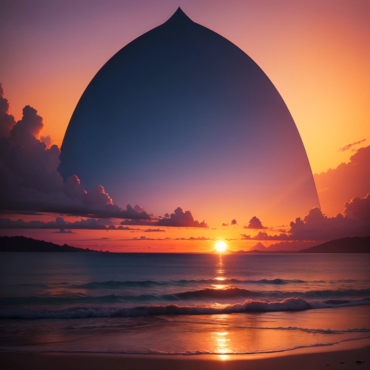 Sunset time background