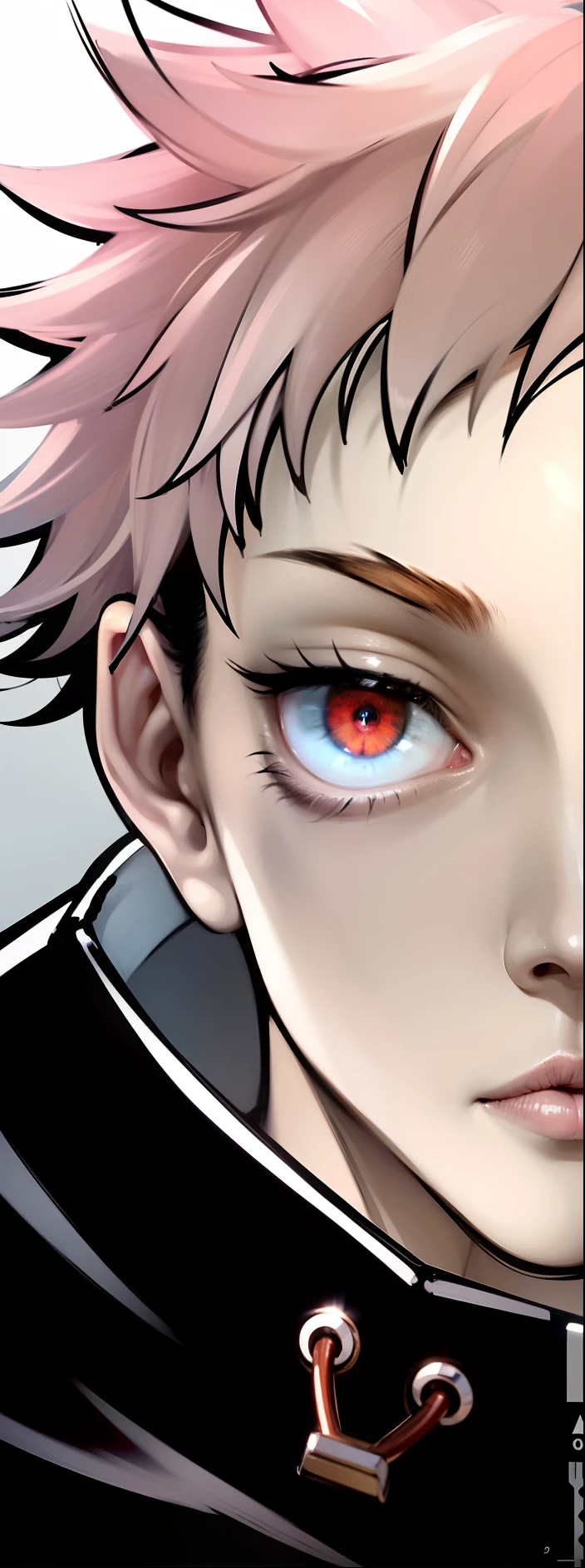 masculine male, masterpiece, ((perfect eyes)) best quality, (semirealism:1.9), beautiful lighting, (extremely detailed CG unity 4k fhd wallpaper), High Detail, Sharp focus, dramatic outdoors, 1 boy ,19 years old, white hair, light purpel eyes, smile.
