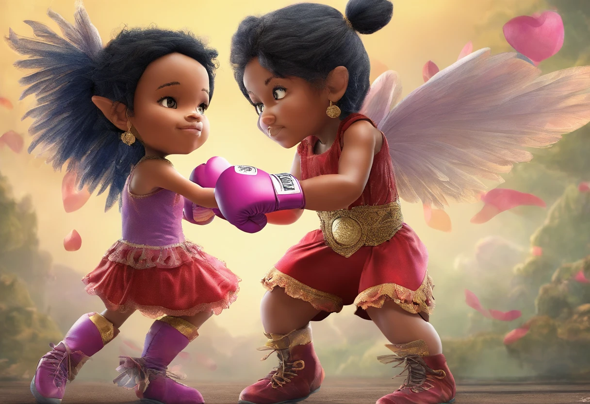 2girls,(boxing:1.5)