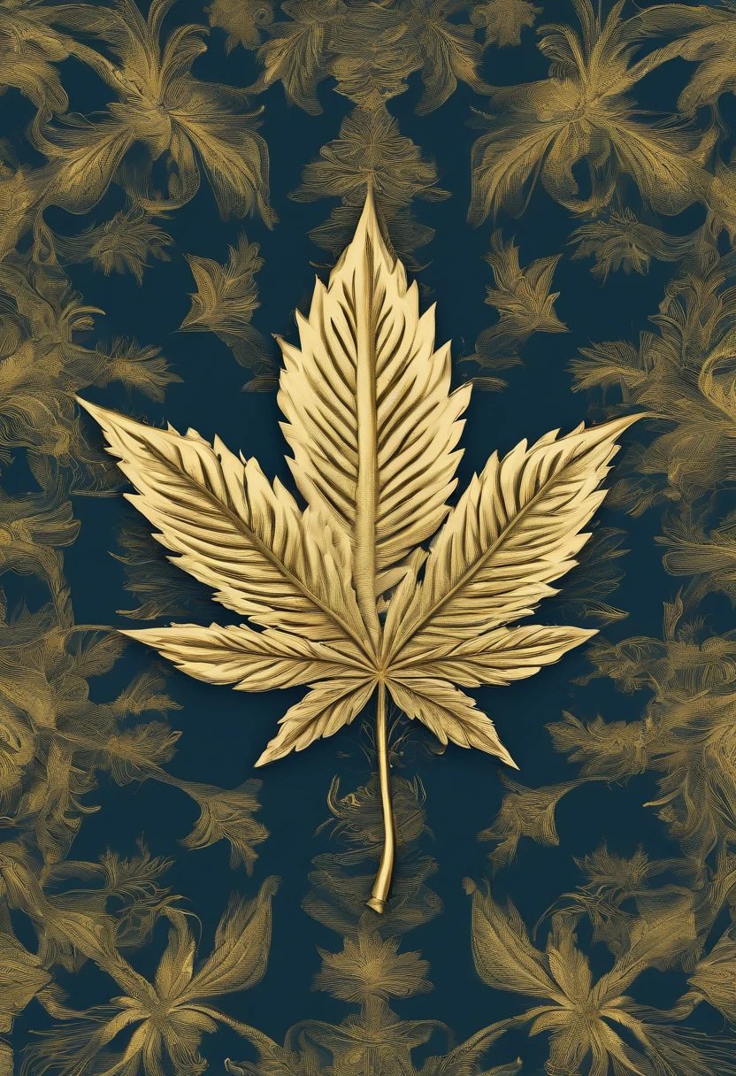 (((masterpiece))), cannabis, high fashion, luxury brand, cannabis fashion, marijuana fashion, black gold 