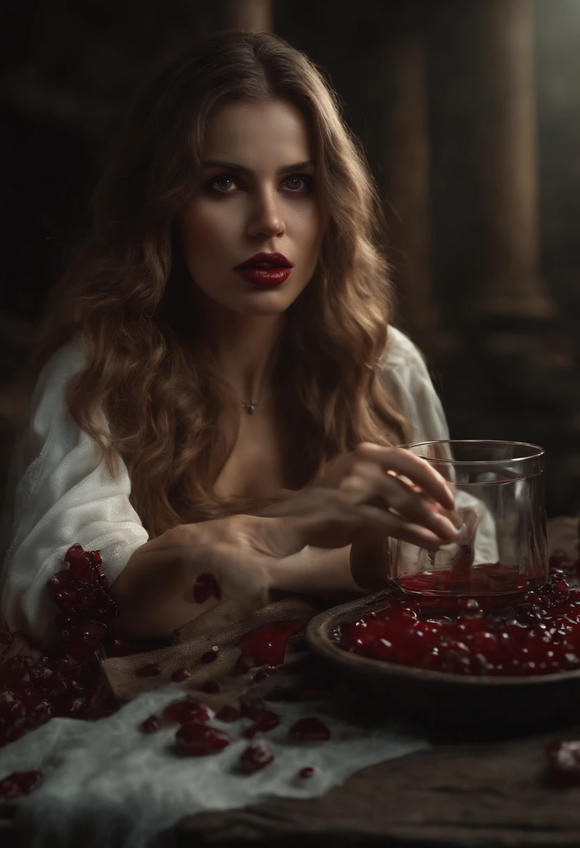 1girl, tall, big hands with claws, blood in nails, horror , sci-fi, drinking blood, gore, cave with bats, vampire, sexy monster(melhor qualidade, 4k, 8k, alta resolução, obra-prima:1.2), ultra detalhada, (realista, fotorrealista, foto-realista:1.37) fotografia ultra realistic