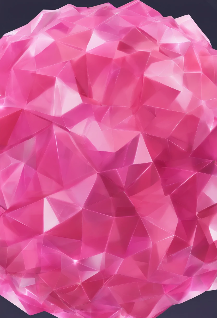 Peony pink galaxy crystal sphere