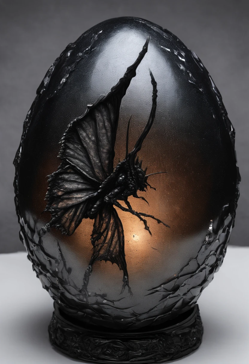 Butterfly crystalized luminescent dragon egg