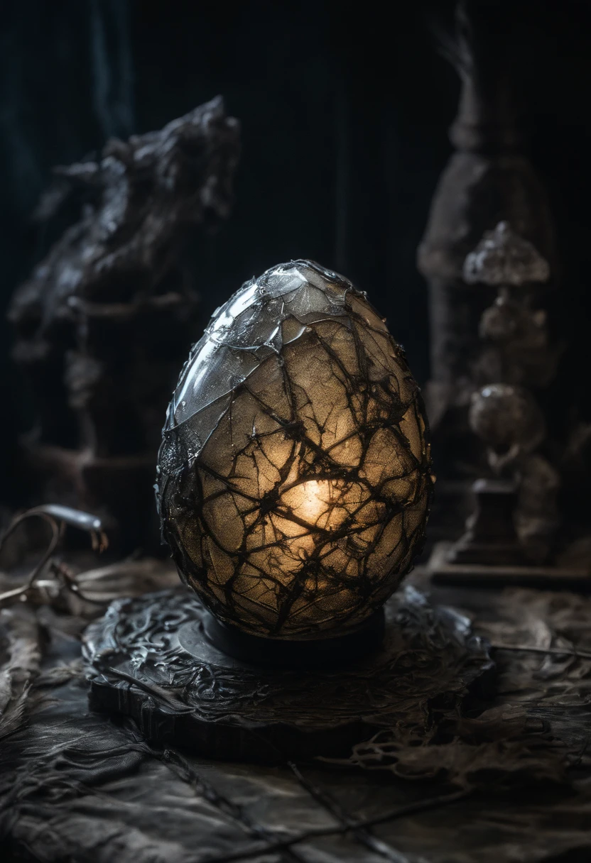 Butterfly crystalized luminescent dragon egg