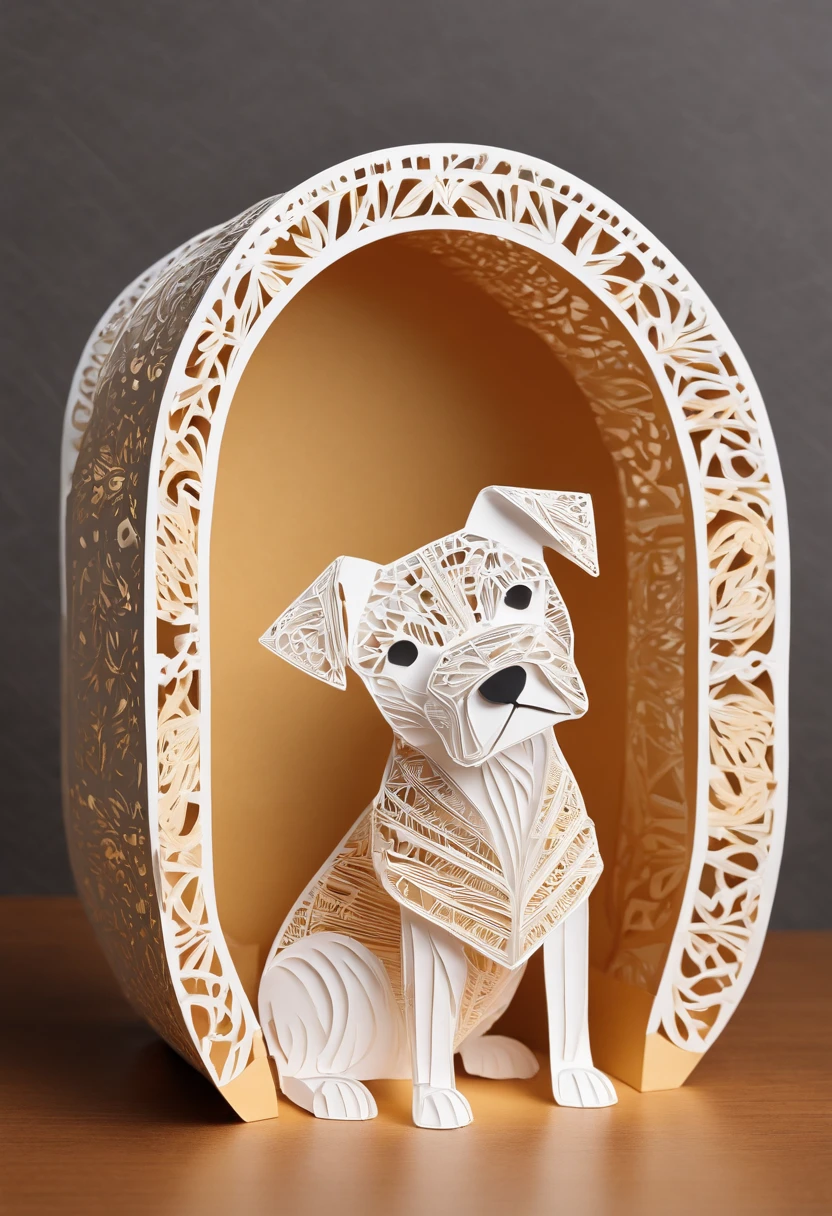 A jack russell terrier sitting in a taco shell