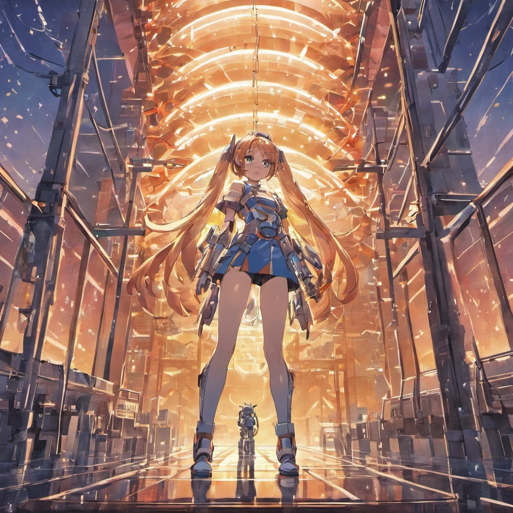 a solar panel factory on the planet Mercury, operated by robots,